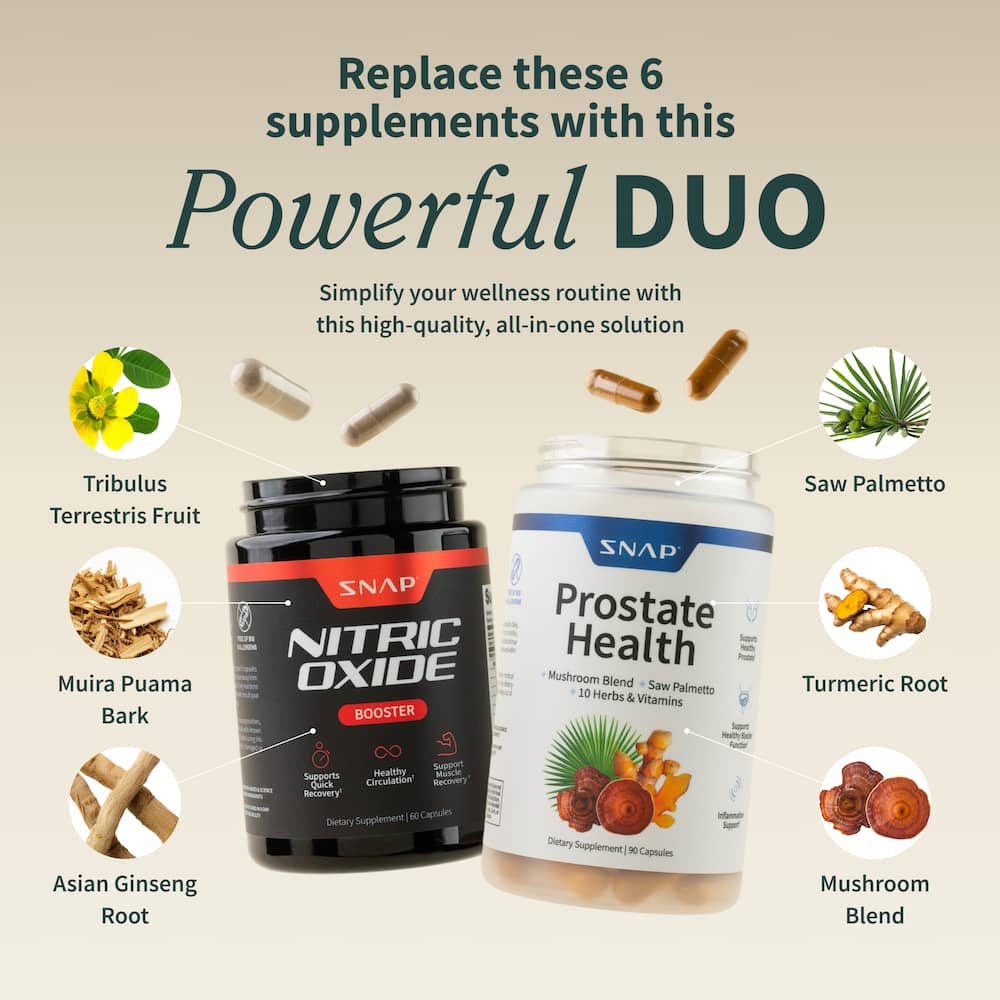 Snap Prostate Health + Snap Nitric Oxide Combo