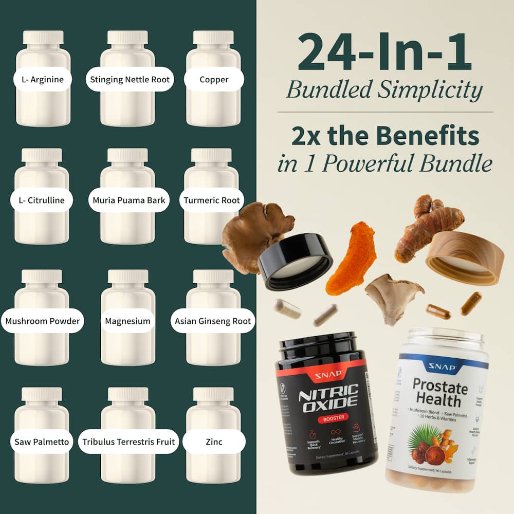 Snap Prostate Health + Snap Nitric Oxide Combo