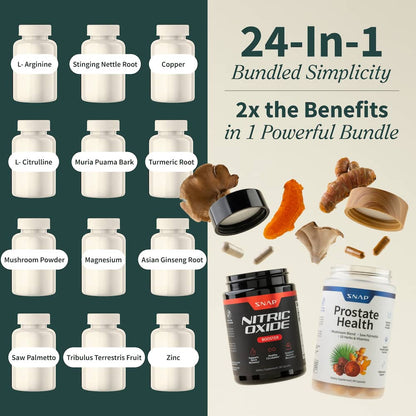 Snap Prostate Health + Snap Nitric Oxide Combo
